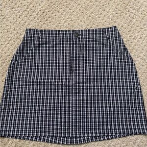 Hollister Black and White Mini Skirt